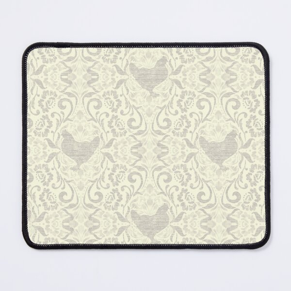 Item preview, Taupe and Ivory Hen Damask designed and sold by Carolina Diaz.