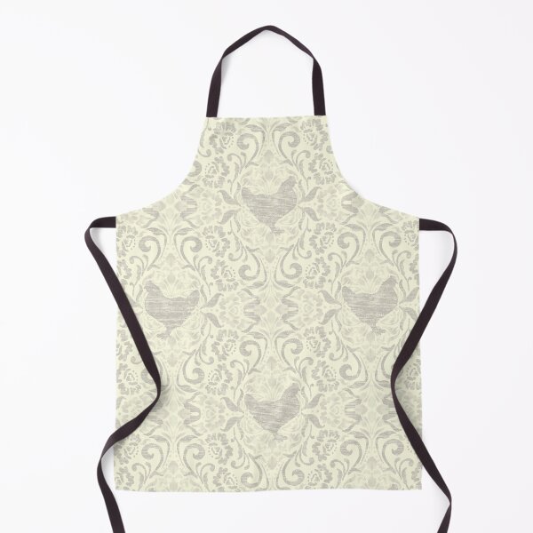 Item preview, Taupe and Ivory Hen Damask designed and sold by Carolina Diaz.