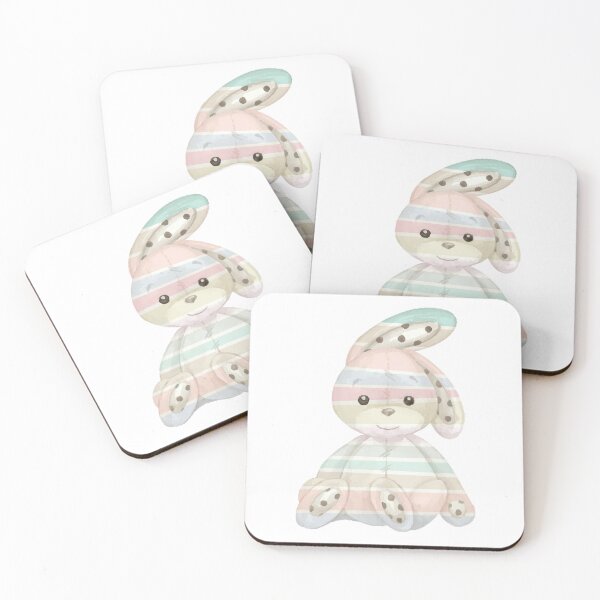 Item preview, Nursery Rainbow Bunny for new baby designed and sold by KVDcreations.