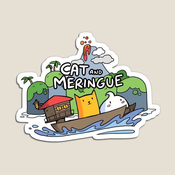 Cat and Meringue Magnet
