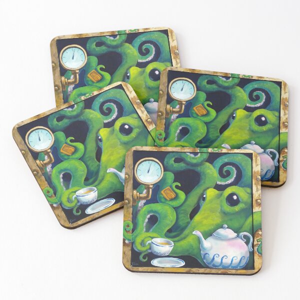 Item preview, Tea Dueling Octopus designed and sold by GileadArt.