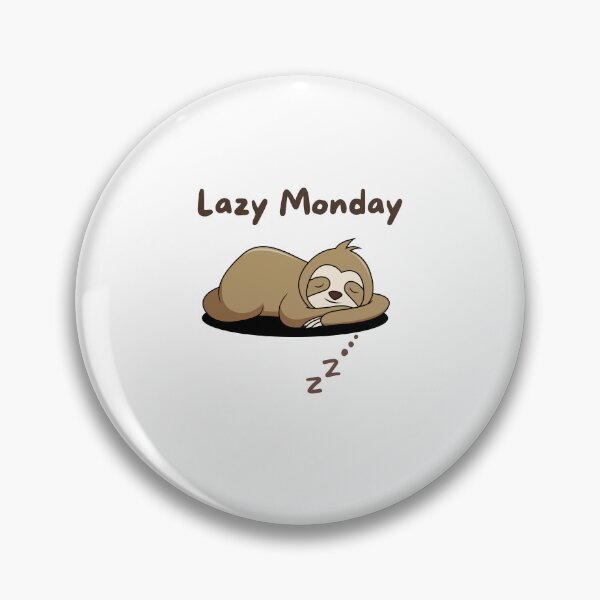 Item preview, Relaxed Lazy Monday Sleeping Sloth designed and sold by jingenuity.