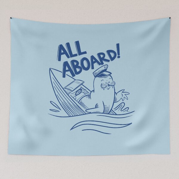 Item preview, Freya the Walrus - All Aboard the boat designed and sold by abowersock.