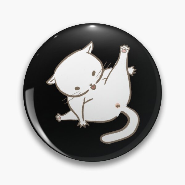 Item preview, Cartoon Cat Licking Itself Funny Cat designed and sold by Amir  Kaddour.