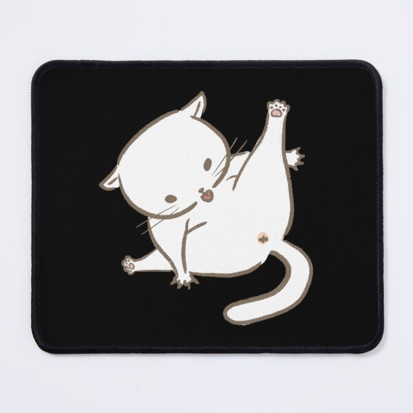Item preview, Cartoon Cat Licking Itself Funny Cat designed and sold by Amir  Kaddour.
