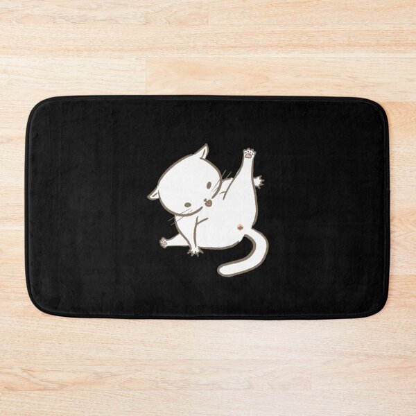 Item preview, Cartoon Cat Licking Itself Funny Cat designed and sold by Amir  Kaddour.