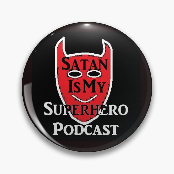 Item preview, Satan is my Superhero Podcast Logo designed and sold by Satan-Superhero.