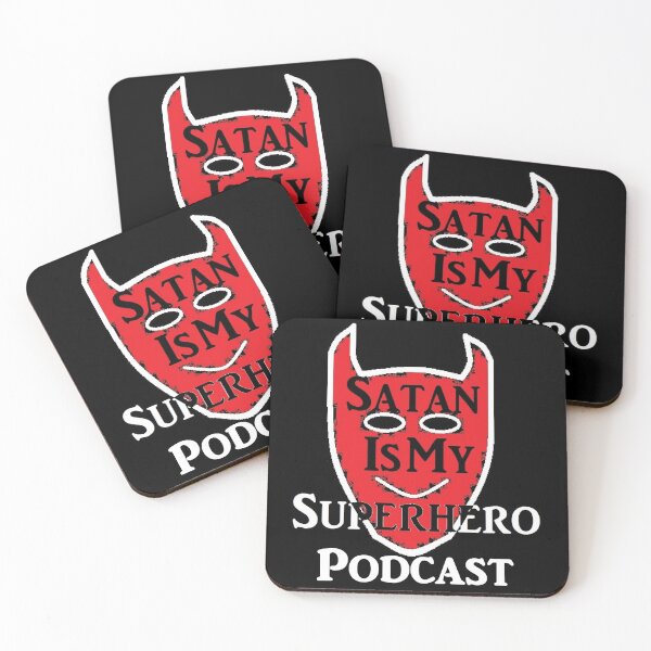 Item preview, Satan is my Superhero Podcast Logo designed and sold by Satan-Superhero.