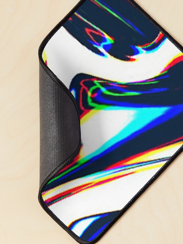 "Trippy Liquid Art Black and White Liquid Drip Glitch StokedUpArt