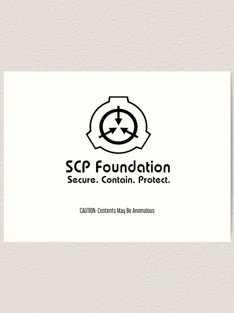 SCP foundation logo Art Print for Sale by AlmaFa123