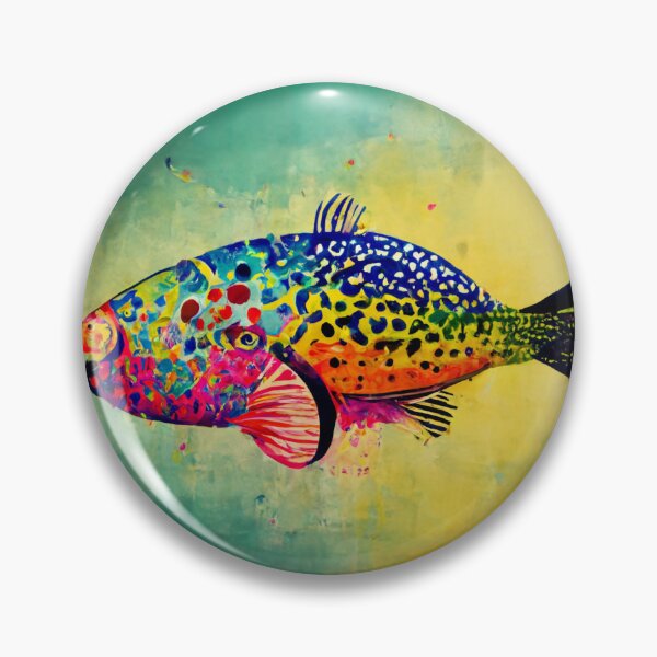 Item preview, Colorful fish in abstract style designed and sold by Fantasiarium.