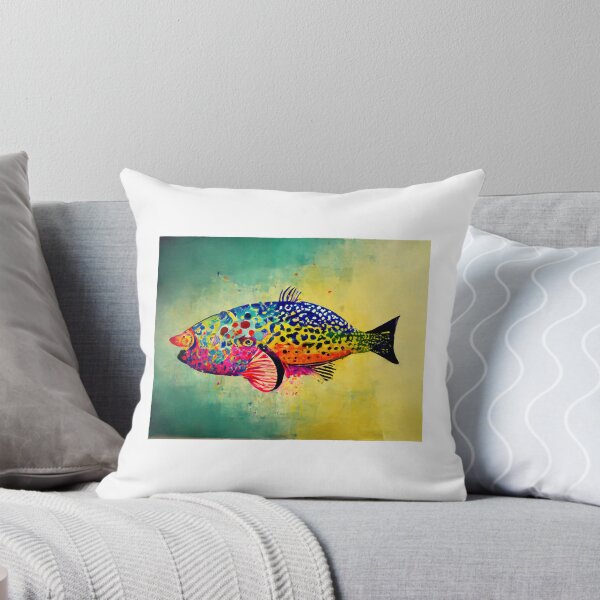 Item preview, Colorful fish in abstract style designed and sold by Fantasiarium.
