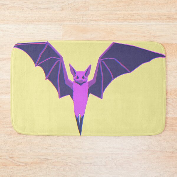Item preview, a bat holding its wings out, vaporwave style of the 90s, pastel color palette designed and sold by wavelengthss.