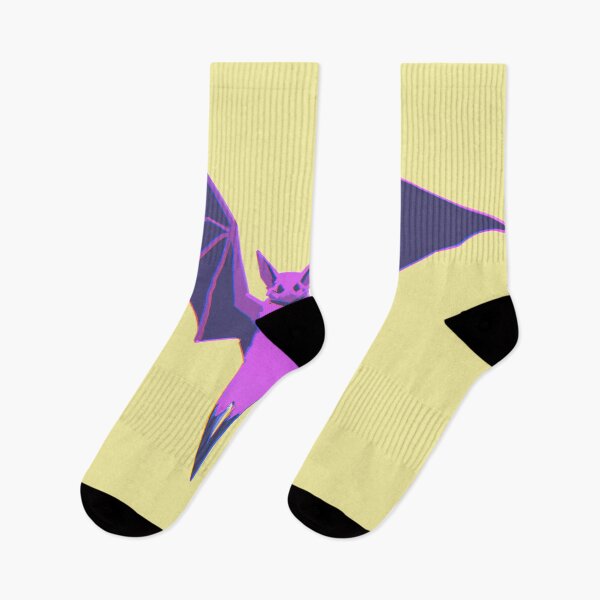 Item preview, a bat holding its wings out, vaporwave style of the 90s, pastel color palette designed and sold by wavelengthss.