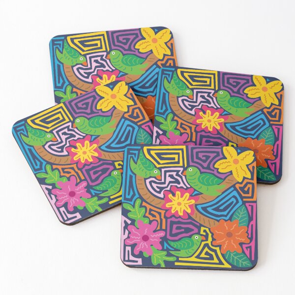 Item preview, panama mola with parakeet design designed and sold by Melquidedec.