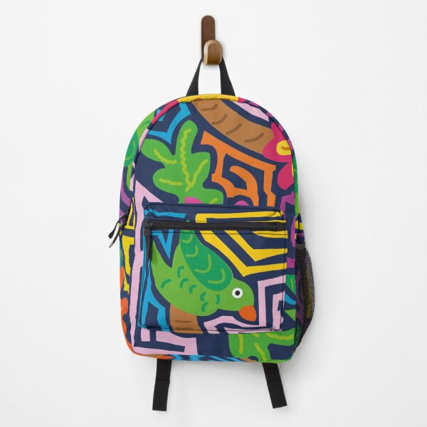 Item preview, panama mola with parakeet design designed and sold by Melquidedec.