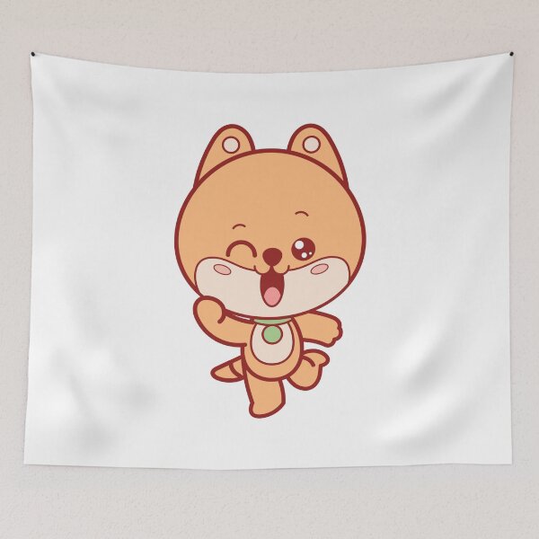 Item preview, Playful Brown Winking Kawaii Kitty Cat designed and sold by CreativeCranium.