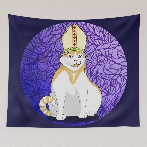 Item preview, Cat-holic - Cat pope - cat designed and sold by VaraZsolo.