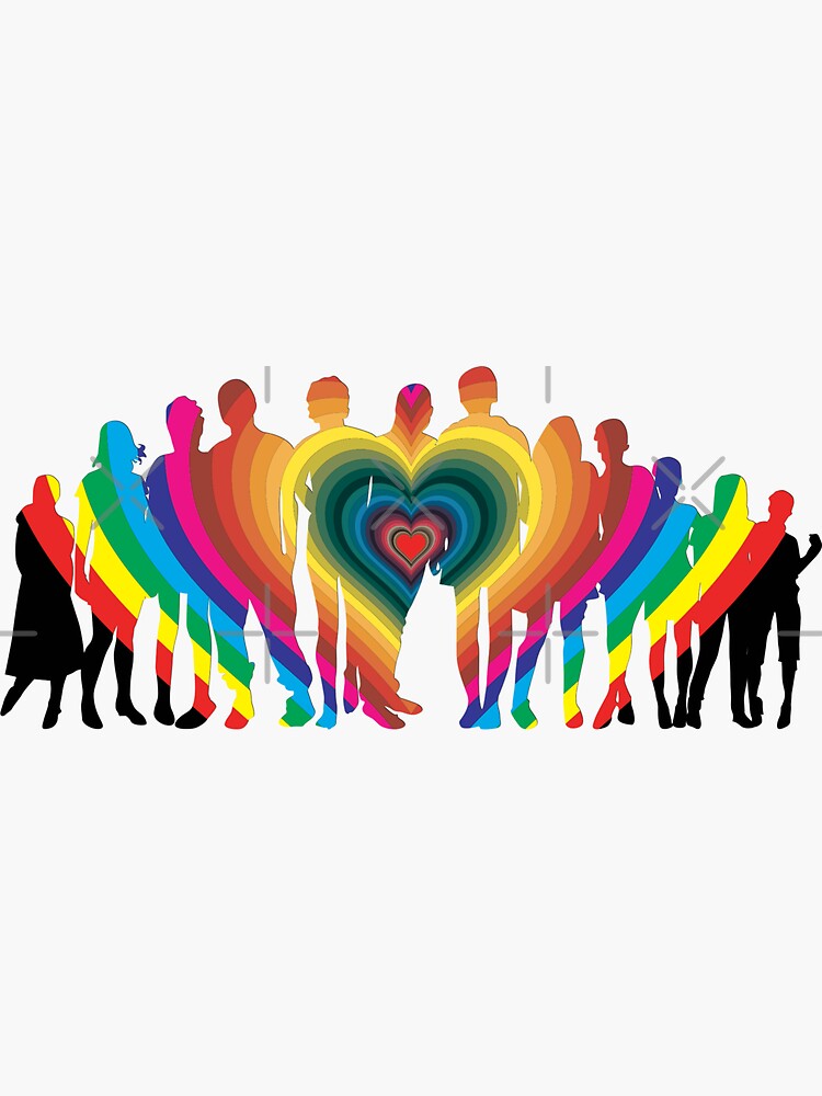"Rainbow Family Love" Sticker for Sale by LAPilotGirl Redbubble