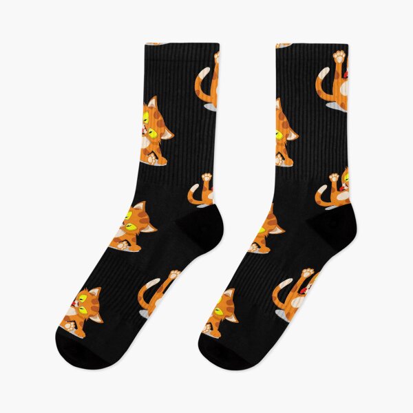 Item preview, Cartoon Tiger Cat Licking Itself Funny Cat designed and sold by Amir  Kaddour.