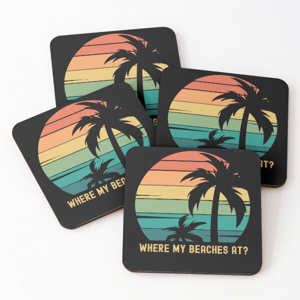 Item preview, Vintage Tropical Sunset, Where My Beaches At, Island Lover,  Vacation Vibes designed and sold by Sun Sand & Sea Art.
