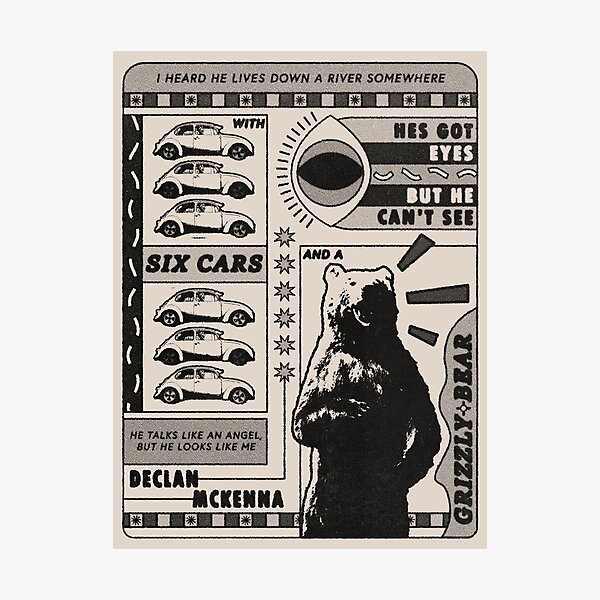 Aperçu de l'œuvre affiche lyrique du brésil declan mckenna (beige) créée et vendue par theashleymay.