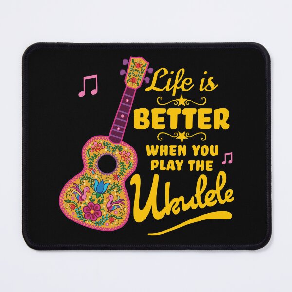 Item preview, Colourful Ukulele, Life is Better When You Play the Ukulele designed and sold by Jazznote.