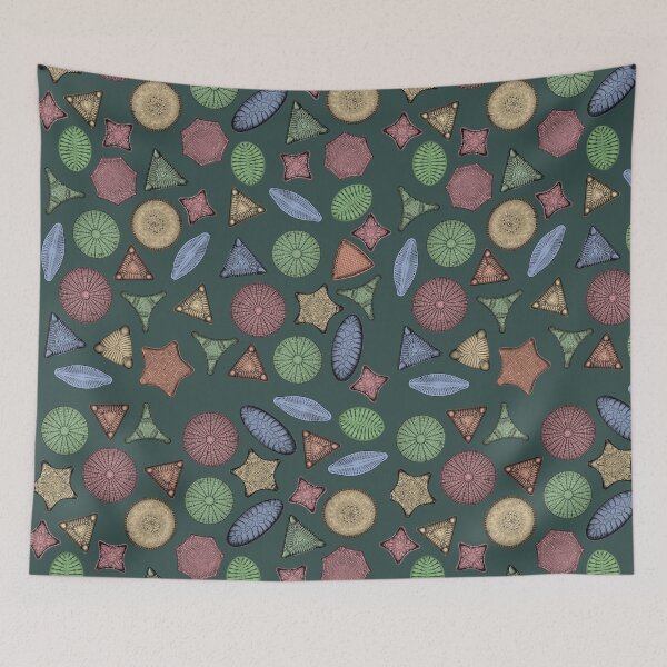 Item preview, Diatoms - Marine Biology Art designed and sold by StephJChild.
