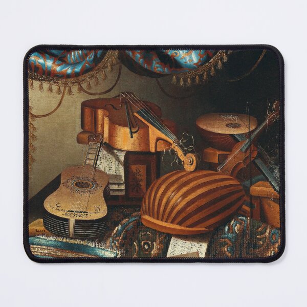 Item preview, Musical Instruments Still Life | School of Bergamo | 17th Century Renaissance Art designed and sold by CJET.