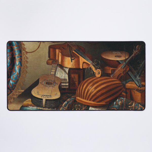 Item preview, Musical Instruments Still Life | School of Bergamo | 17th Century Renaissance Art designed and sold by CJET.