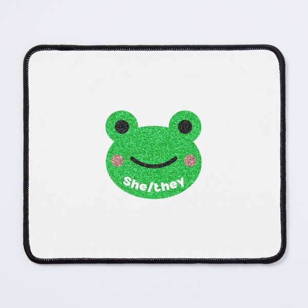 Item preview, she/they pronoun frog designed and sold by murdypls.