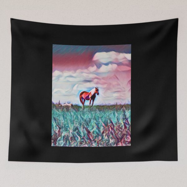 Item preview, Mustang On Meadow designed and sold by teewearstyle.