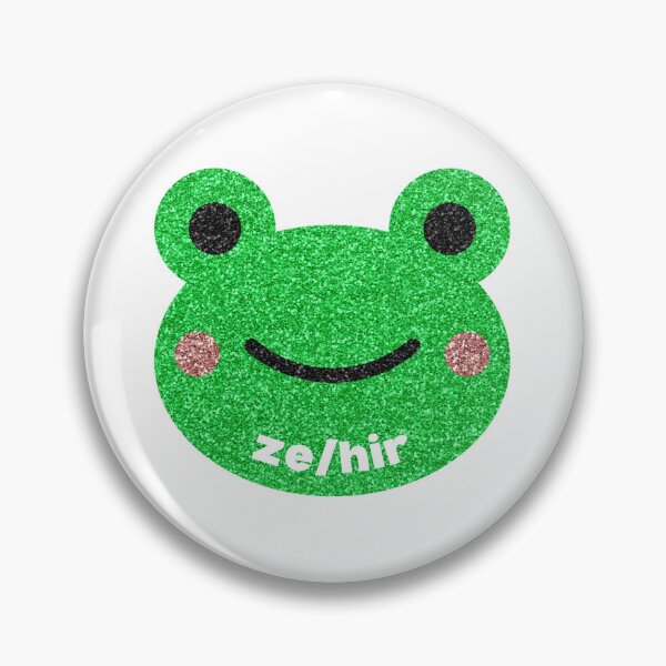 Aperçu de l'œuvre ze/hir pronom grenouille créée et vendue par murdypls.