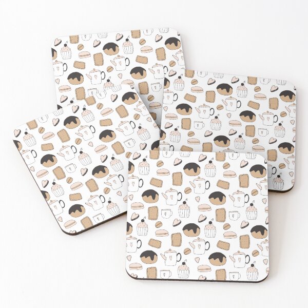 Item preview, Coffee and Treats Pattern designed and sold by NobleForte.