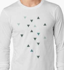 DOWN UP / olive green / seaweed / turquoise / aqua mint Long Sleeve T-Shirt