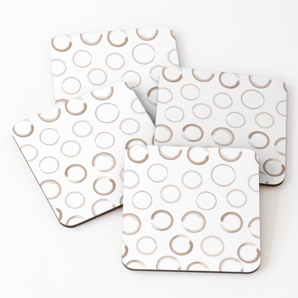 Item preview, Coffee Cup Stain Pattern designed and sold by NobleForte.