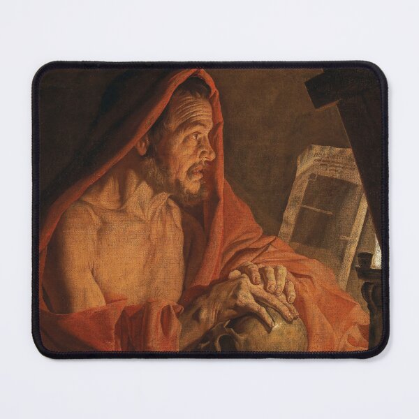 Item preview, Saint Jerome | Matthias Stom | 1628 Renaissance Christian Art designed and sold by CJET.