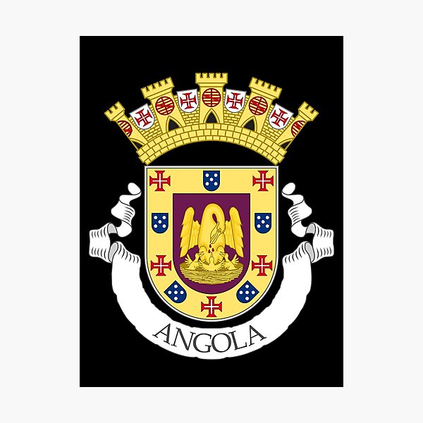 Lámina fotográfica «Escudo de Armas de Angola» de Aleksander37 Redbubble
