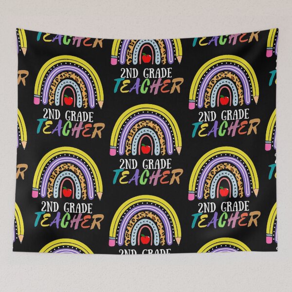 Item preview, 2nd Grade Teacher Funny Rainbow Back To School designed and sold by R&BApparel.