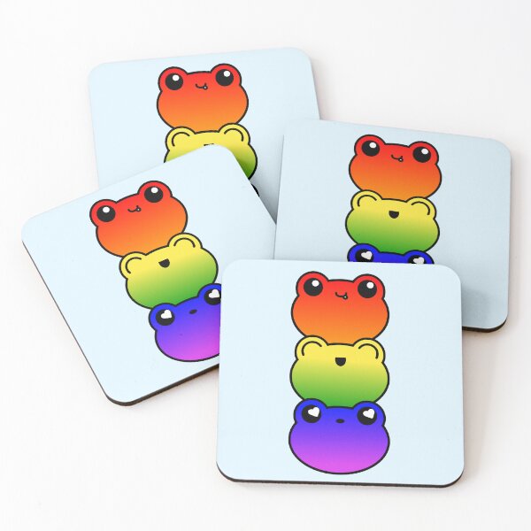 Item preview, Rainbow Frog Stack designed and sold by MinnieGracie.