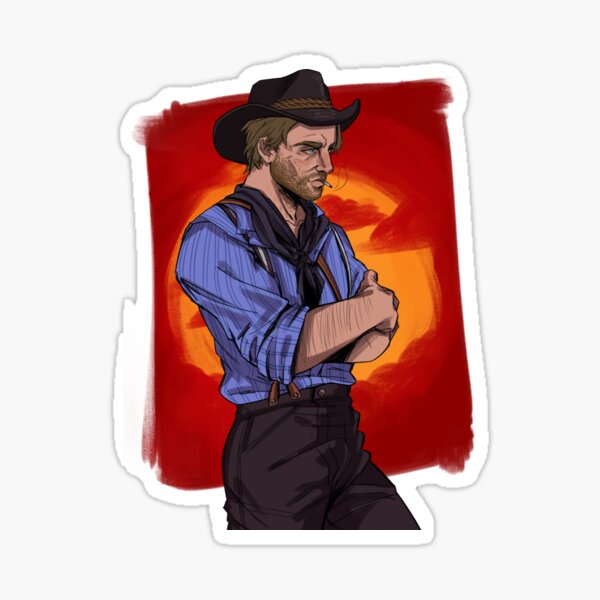 Vista previa del artículo con la obra «Arthur Morgan [Red Dead Redemption 2]», diseñado y vendido por purplehyacinthz.