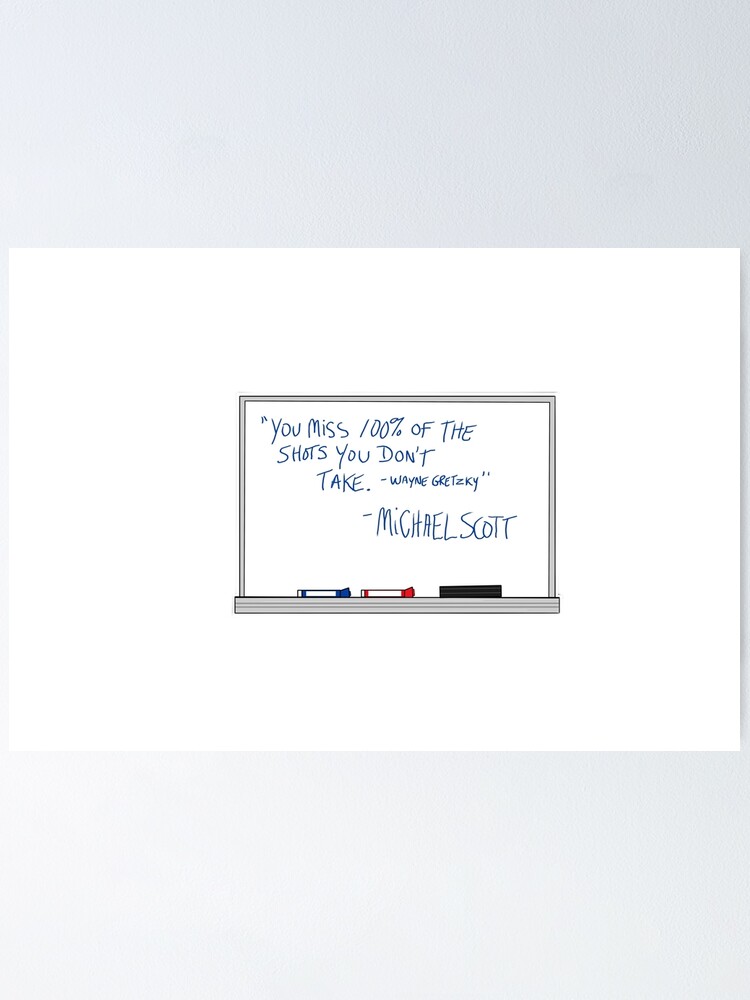 "Michael Scott whiteboard " Poster for Sale by bayleafzh Redbubble