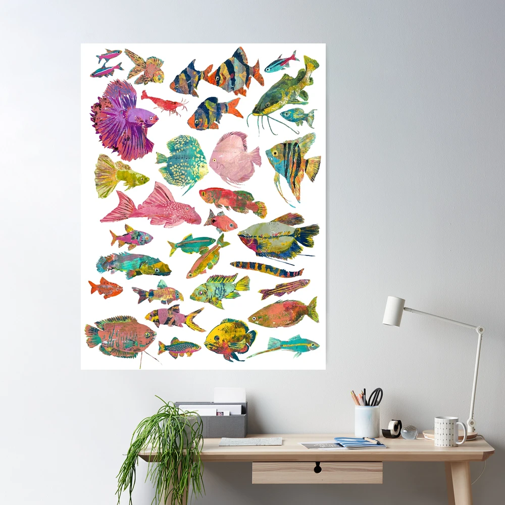 Tropical Fish chart Poster for Sale by polymolystudio