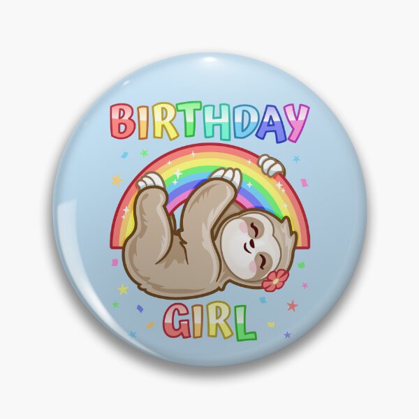 Item preview, Birthday Girl Rainbow Sloth designed and sold by pablomendoza.