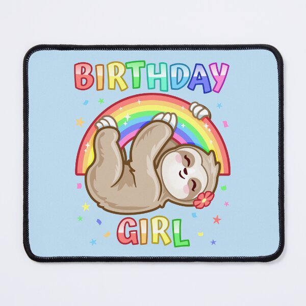 Item preview, Birthday Girl Rainbow Sloth designed and sold by pablomendoza.