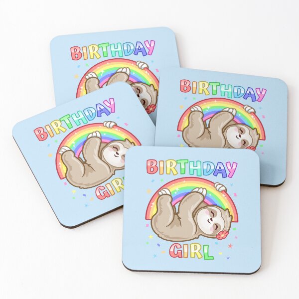 Item preview, Birthday Girl Rainbow Sloth designed and sold by pablomendoza.