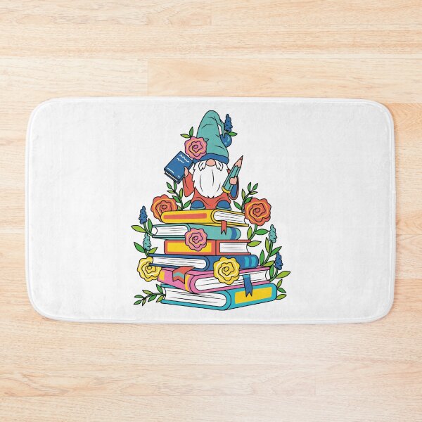 Item preview, Floral Gnome On A Stack Of Books designed and sold by NobleForte.