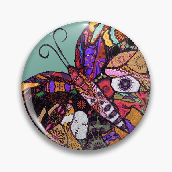 Item preview, ♥ Patchwork Butterfly  Sticker designed and sold by HighwayForSouls.
