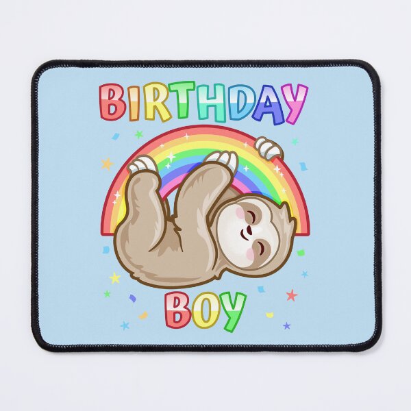 Item preview, Birthday Boy Rainbow Sloth designed and sold by pablomendoza.