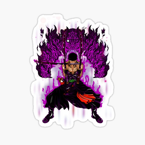 Sticker Zoro Enma ka!! One Piece B-SIDE LABEL - Meccha Japan